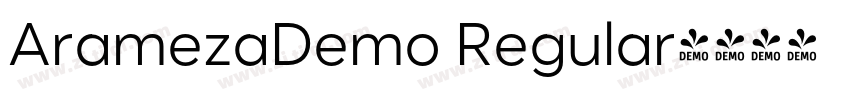 AramezaDemo Regular字体转换